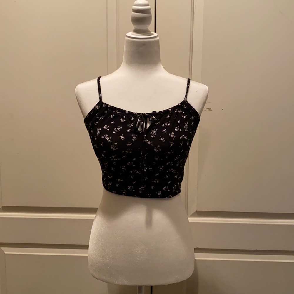 Black And Floral PacSun Tank - Picture 2 of 3